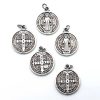 5 medallas de san beito de 1.8cm de diametro