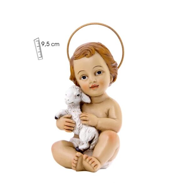 niño jesus con oveja