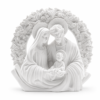 Figura Sagrada Familia resina blanco 12 cm