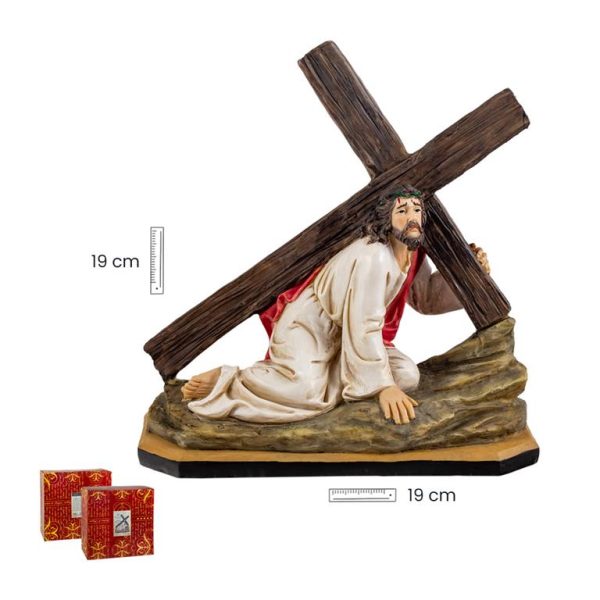 figura jesus camino calvario 20cm
