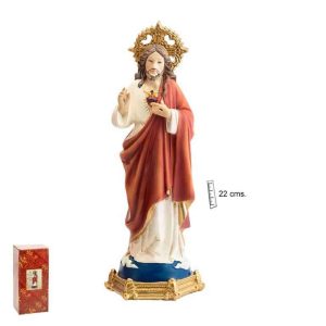 Figura Sagrado Corazón de Jesús sobre las nubes, varios tamaños