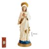 figura virgen sagrado corazon base azul 60cm