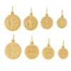 coleccion medallas san benito cuatro medidas oro 18k