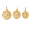coleccion medallas san miguel arcangel oro 18k tres medidas