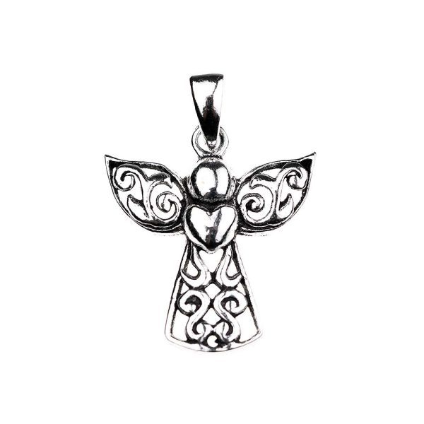 colgante angel plata