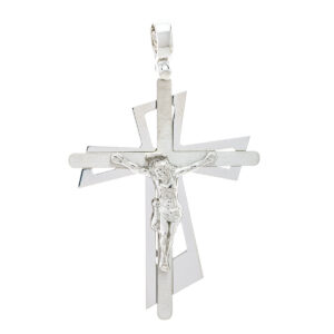 colgante crucifijo calado moderno