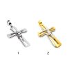 colgante crucifijo plata dos modelos