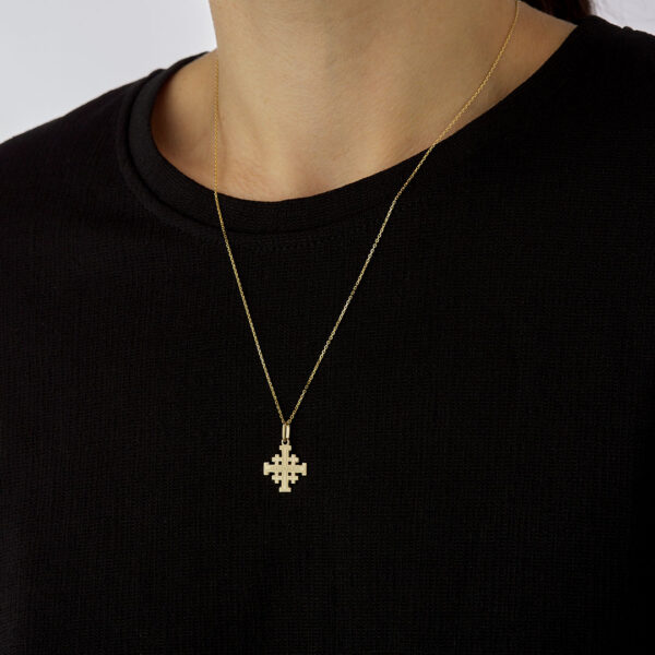 colgante cruz jerusalen oro 18k modelo