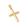 colgante cruz latina estilo tradicional 18k