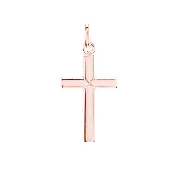 colgante cruz oro rosa