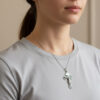 colgante cruz modelo perdon plata modelo mujer