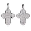 colgante cruz varias devociones plata