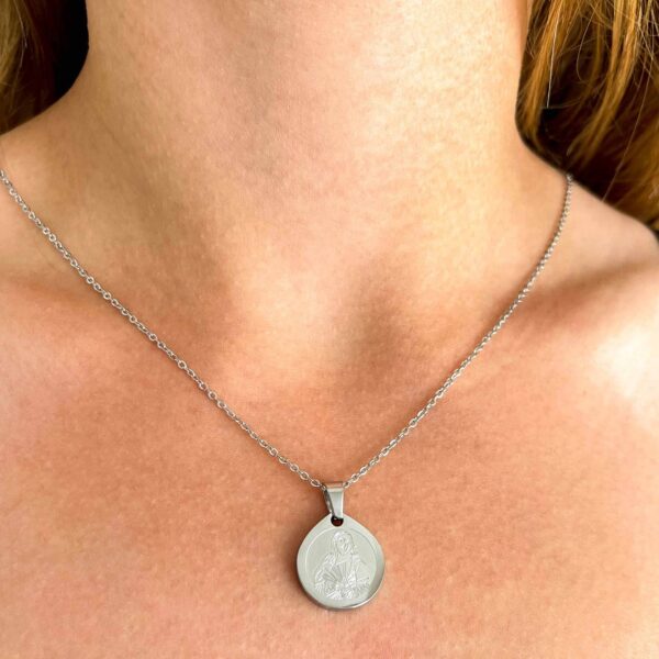 colgante medalla escapulario sagrado corazon modelo