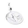 colgante medalla espiritu santo en plata