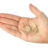 colgante medalla milagrosa estilo calado oro 18k dos medidas modelo