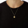 colgante medalla san benito or 18k 109652