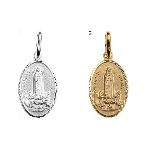 colgante medalla virgen fatima