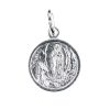 colgante medalla virgen lourdes con inscripcion
