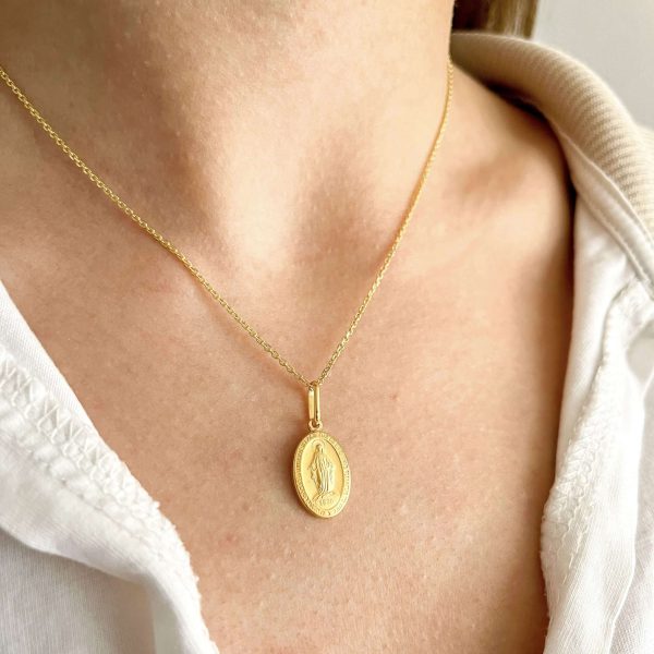 colgante medalla virgen milagrosa modelo 2