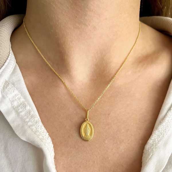 colgante medalla virgen milagrosa modelo