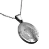 collar acero inoxidable virgen milagrosa detalle