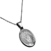 collar acero inoxidable virgen milagrosa detalle medalla