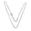 collar cadena con cruz plata