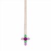 collar circonitas colores