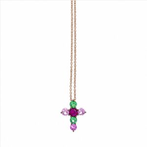 collar circonitas colores