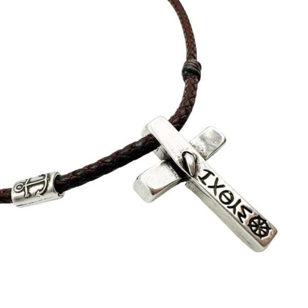 collar cruz clavo ixoye inscripcion