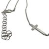collar cruz fina plata