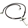 collar cruz ixoye sin colgantes inclinada