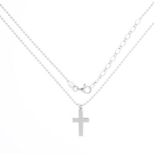 collar cruz minimalista