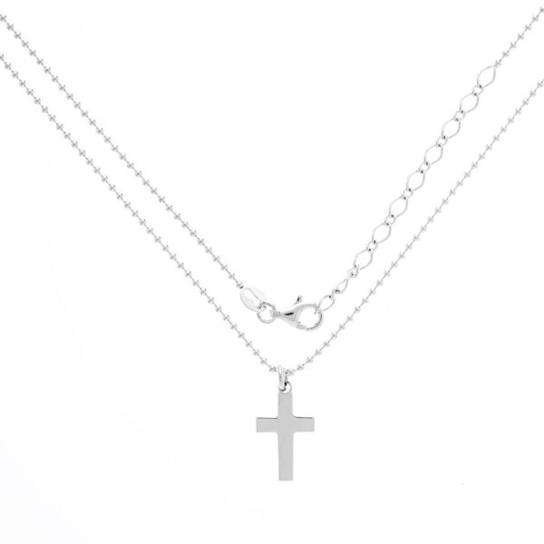 collar cruz minimalista