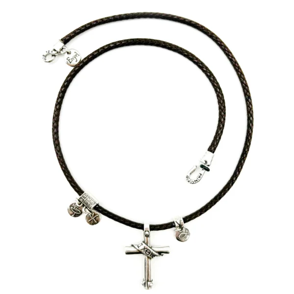 collar cruz y medalla simbolos primeros cristianos