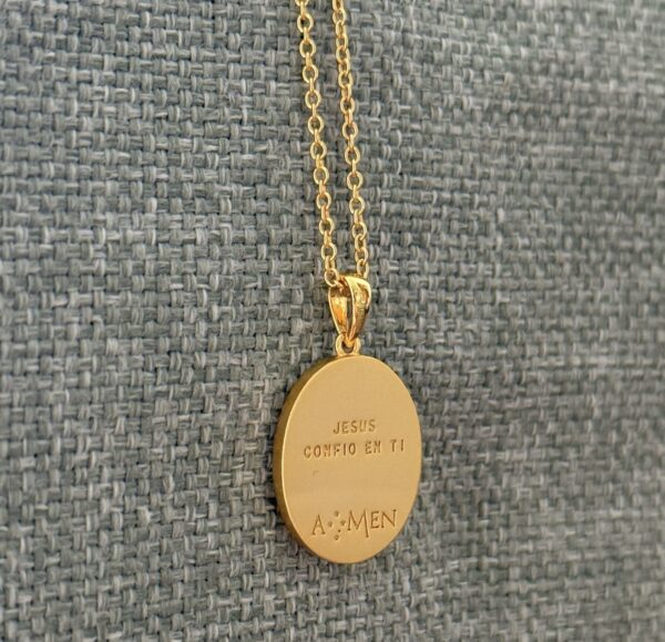 collar jesus en ti confio reverso