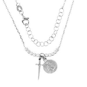 collar miguel arcangel plata circonitas