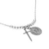 collar miguel arcangel plata circonitas detalle