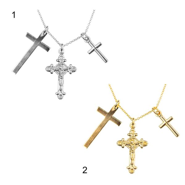 collar tres cruces dos modelos