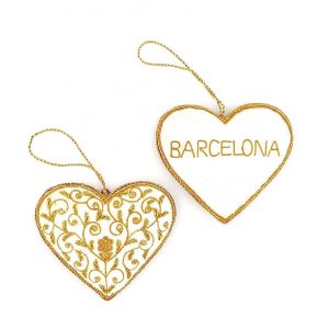 COR BLANC RECORD DE BARCELONA, ADORN PER PENJAR