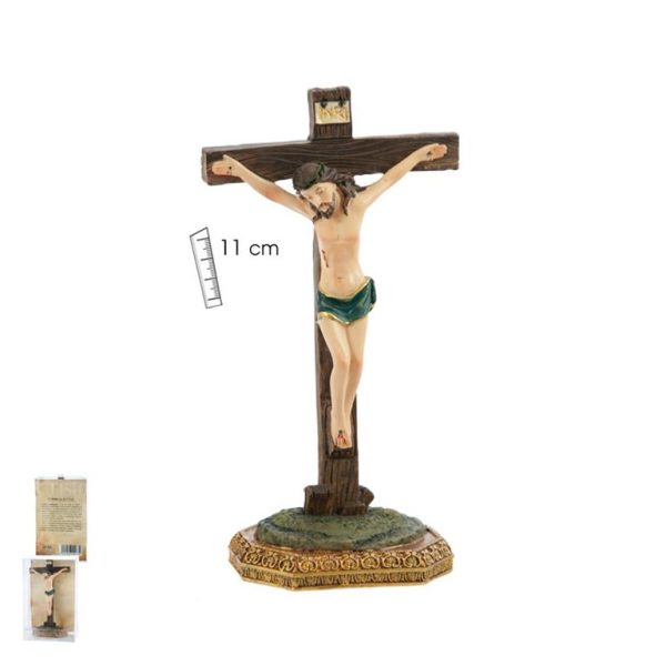 cristo en la cruz 11 cm