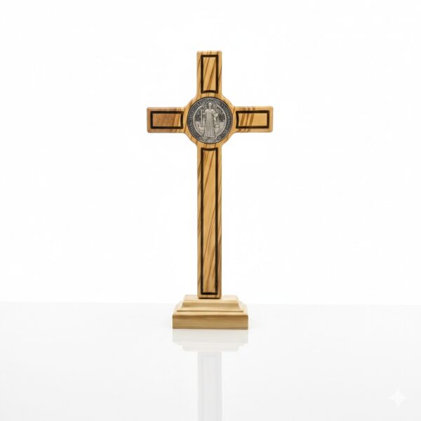 crucifijo base benito reverso