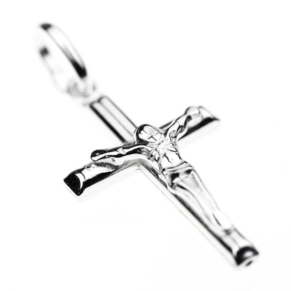 crucifijo bordes perfilados inclinada