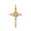 crucifijo grande san benito oro amarillo
