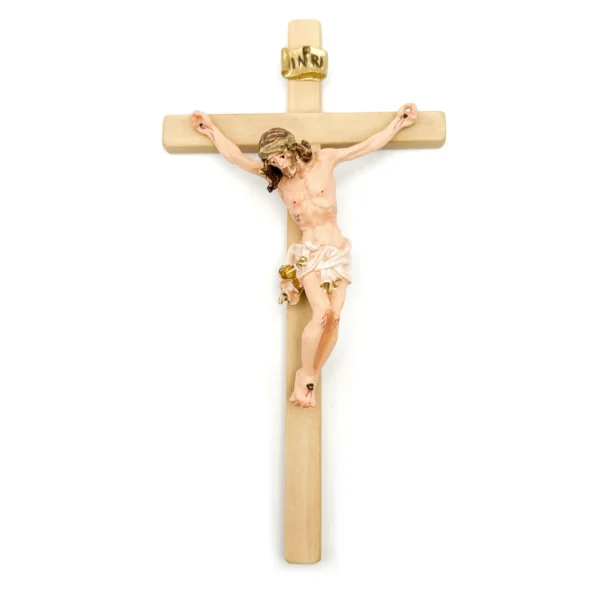 crucifijo madera arce blanco