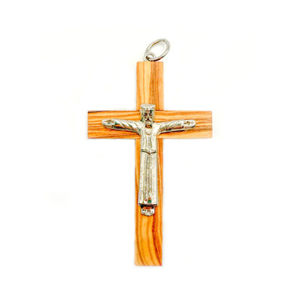 crucifijo madera cristo romanico