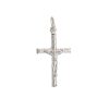 crucifijo plata efecto madera