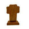 cruz base madera nogal