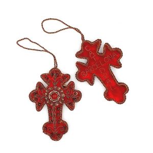 CREU DE LA CATEDRAL DE BARCELONA, BORDEUS, ADORN PER PENJAR