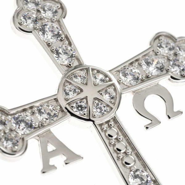 cruz grande alfa plata detalle